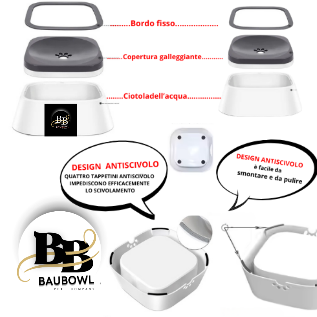 BAUBOWL®- ciotola-galleggiante-per-acqua-cani-gatti