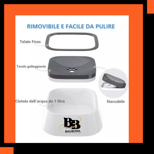 BAUBOWL®- ciotola-galleggiante-per-acqua-cani-gatti