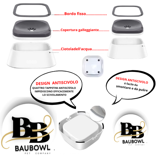 BAUBOWL®- ciotola-galleggiante-per-acqua-cani-gatti
