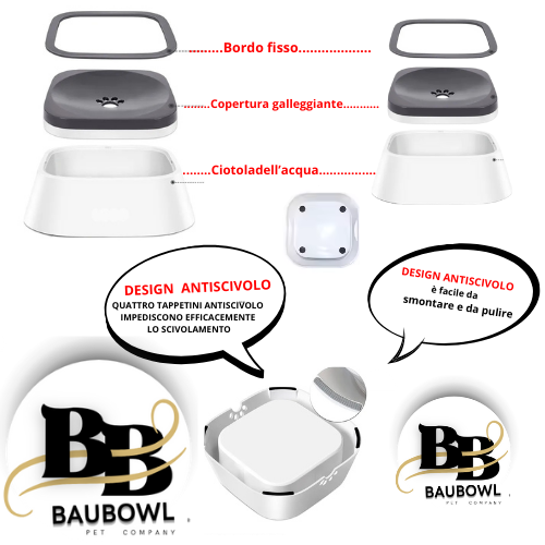 BAUBOWL®- ciotola-galleggiante-per-acqua-cani-gatti