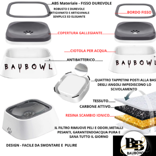 BAUBOWL®- ciotola-galleggiante-per-acqua-cani-gatti