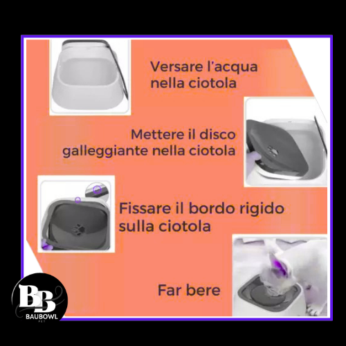 BAUBOWL®- ciotola-galleggiante-per-acqua-cani-gatti