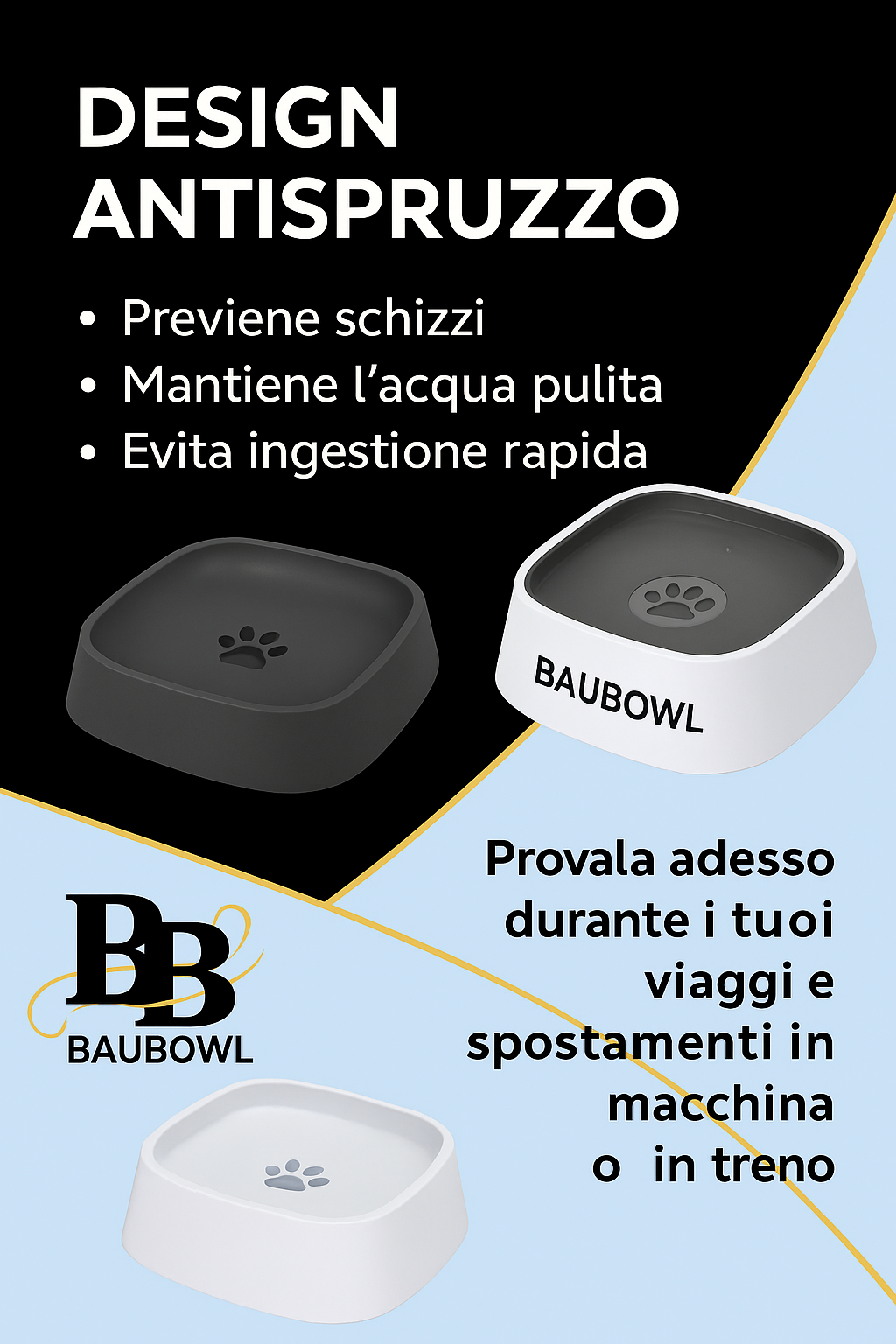BAUBOWL®- ciotola-galleggiante-per-acqua-cani-gatti